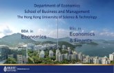 Department of Economics School of Business and Managementundergrad.bm.ust.hk/files/academics/Major Selection PPT...BBA in Economics (BBA-ECON) BSc in Mathematics & Economics (BSc-MAEC)