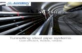 Tunnelling steel pipe systems. - Alvenius · All pipes are pressure-tested at up to 1.5 times the nomi-nal pressure. FlowMax® pipes have a number of advantages over plastic pipes.