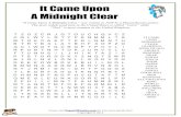 It Came Upon A Midnight Clear - Pages of Puzzles – Puzzle Fun … · 2017. 5. 10. · It Came Upon A Midnight Clear “It Came Upon A Midnight Clear” was written in 1849 by a