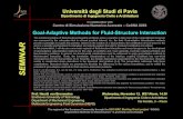 Goal-Adaptive Methods for Fluid-Structure InteractionGoal-Adaptive Methods for Fluid-Structure Interaction Wednesday, November 13 , MS1 Room, 14.30 Dipartimento di Ingegneria Civile