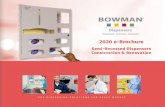 2020 e-Brochure E Brochur… · PPE Dispensing System - Solid Door 24.36"W x 27.65"H x 4.77"D RE201-0012 PPE Dispensing System - Double Gown 27.38"W x 33.33"H x 4.77"D Shown with