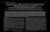 Abrogation of growth hormone secretion rescues fatty liver in …dm5migu4zj3pb.cloudfront.net/manuscripts/42000/42894/JCI... · 2014. 1. 30. · Abrogation of growth hormone secretion