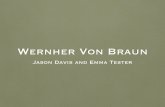 Wernher Von Braun - SBA Languagesbalanguage.weebly.com/uploads/1/2/7/5/12753569/von_braun.pdf• Braun later founded the National Space Institute in _____. • It was a private organization