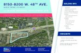 8150-8200 W. 48TH AVE.8150-8200 W. 48TH AVE. WHEAT RIDGE, CO 80033 +/- 15 ACRE INDUSTRIAL DEVELOPMENT SITE BUILDING INFO HIGHLIGHTS Flexible industrial zoning Visibility to 154,000