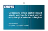 Multidecadal climate oscillations and climate scenarios for ...amice-project.eu/docs/pa1_pr104_1371150397_S1_S1_Willems.pdf• Van Steenbergen, N., Willems, P. (2012), ‘Method for