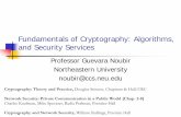 Fundamentals of Cryptography: Algorithms, and Security Services · 2007. 2. 23. · Why security? Internet, E-commerce, Digi-Cash, disclosure of private information … Security services: