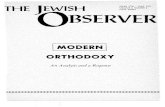 I MODERN I ORTHODOXY - Agudath Israel of America · 2020. 1. 21. · Modern Orthodoxy, Rabbi Norman Lamm, in an article on "Modern Orthodoxy's Identity Crisis," Jewish Life, May-June