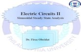 Electric Circuits II - Philadelphia University...Sinusoidal steady state analysis Steps to Analyze AC Circuits: 1. Transform the circuit to the phasor or frequency domain. 2. Solve