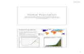 Global Population - Indiana University of Pennsylvania...Global Population • Currently estimated to be 6,870,100,000 • The highest growth rate observed was during the 1950s, 60s