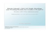Rhode Island’s NECAP Math, Reading, and Writing Results ......Fall 2011 RI NECAP Results for Students in Grades 3-8 and 11 Page | 1 NOTE 2: The NECAP tests in reading, mathematics,
