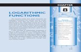 Chapter 8 Logarithmic Functions - Lancaster High SchoolGraphs of Logarithmic Functions From our study of exponential functions in Chapter 7, we know that when b. 1 and when 0 ,b, 1,