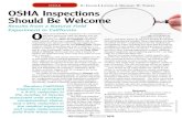 oSha B DaviD MichaeL offeL OSHA Inspections Should Be … Files...O SHA and Cal/OSHA inspections are contentious and have been even since the agency was cre-ated in 1971. While some