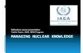 Refreshers course presentation Yanko Yanev. IAEA NKM Program994C880E-7AE0-4A55... · 2012. 12. 2. · The loss of nuclear experience The bubble of experience that is retiring has