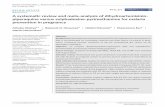 A systematic review and meta‐analysis of ...€¦ · of Plasmodium falciparuminfectionhave 21placental evidence of malaria ... effectivenessof dihydroartemisinin-piperaquine (DP),