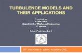 Turbulence Models and their Applications...Turbulence models A turbulence model is a procedure to close the system of mean flow equations. For most engineering applications it is unnecessary