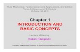 Chapter 1 INTRODUCTION AND BASIC CONCEPTS · 3 Objectives • Understand the basic concepts of Fluid Mechanics. • Recognize the various types of fluid flow problems encountered