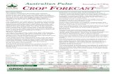 Australian Pulse December 2 CROP FORECAST · 2016. 6. 12. · Australian Pulse CROP FORECAST Australian Pulse December 2nd 2014 CROP FORECAST New South Wales Hot weather continued
