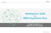 WebSphere ESB to IBM Integration Buspublic.dhe.ibm.com/software/integration/integrationbus/... · 2015. 11. 18. · WebSphere Message Broker and WebSphere ESB Both standards-based