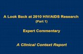 A Clinical Context Report - MedPage Today · 2011. 6. 23. · A Look Back at 2010 HIV/AIDS Research (Part 1) Expert Commentary A Clinical Context Report