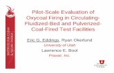 Pilot-Scale Evaluation ofScale Evaluation of Oxycoal Firing in … 4_A/Eddings... · 2013. 7. 25. · Oxy-Coal Combustion Test F ili i U i i f U hFacilities at University of Utah