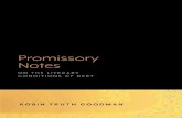 Promissory Notes: On the Literary Conditions of Debt · Promissory Notes focuses on a historical relation between fiction and finance, where the line between them is blurry. In effect,