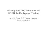Housing Recovery Patterns of the 1995 Kobe Earthquake Victims earthquake... · 2005. 6. 8. · 6.1% Away 40.7% Home 54.1% NR 5.2% Away 48.2% Home 47.5% NR 4.3% Evacuated Not 49.6%