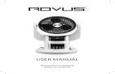 RVS Ventus Smartair manual A5 - Tommy Teleshopping · 2018. 10. 26. · ROVUS VENTUS SMARTAIR MODEL NO.: GS-XH-026 USER MANUAL. 2 ... Please read this manual thoroughly before using