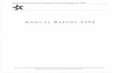 ANNUAL REPORT 1992ANNUAL REPORT 1992 Board of Governors of the Federal Reserve System, Federal Deposit Insurance Corporation, National Credit Union Administration, Office of the Comptroller