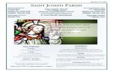 4636 Saint Joseph Parish Bulletin - 4636 - 2021-01-17 · 9:00 a.m. Mary Walsh Thursday January 21, 2021 9:00 a.m. Michelle Archambault Friday January 22, 2021 9:00 a.m. Brigid Ferris-Hughes