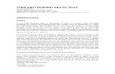 IFBB ANTIDOPING RULES 2015 · 2019. 1. 28. · IFBB ANTIDOPING RULES 2015 In line with the 2015 World Anti-Doping Code. Approved by WADA on May 26th, 2014 Ratified by IFBB Annual