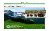 DRAFT Periodic Status Review for the Grizzly Bear in Washington … · 2019. 12. 19. · grizzly bears can be easily mistaken for the more-common black bear, which also varies considerably