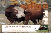 edgeanchordranch.com/wp-content/uploads/2019/09/Genetic-Edge... · 2019. 9. 9. · 2 Genetic edge Bull Sale • February 9, 2018 • 1:00 p.m. W elcome to our 19th annual bull sale.