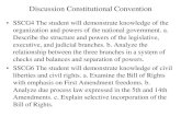 Discussion Constitutional Convention...Analyze due process law expressed in the 5th and 14th Amendments. c. Explain selective incorporation of the ... •4th No search or seizure (arrest)