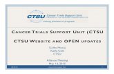 CTSU WEBSITE AND OPEN UPDATES - Alliance - Home...Deep-link to OPEN patient enrollment ... Displays enrollment information for multi-step enrollment protocols open at your site(s).