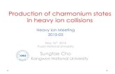 Production of charmonium states in heavy ion collisionshim.phys.pusan.ac.kr/PDS_HIM/HIM/2015/2015-05/02_HIM2015...− Coalescence production of hadrons 1) Covariant coalescence C.