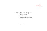 BEA WebLogic Server...Planning for Capacity Requirements 1-2 BEA WebLogic Server Capacity Planning Guide Introduction to Capacity Planning BEA WebLogic Server runs on hardware ranging