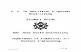 B ISE Student Guide... · Web viewB. S. in Industrial & Systems Engineering Student Guide San José State University Department of Industrial and Systems Engineering General Information