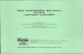 Site Suitability Review of the Jensen Landfill · 2006. 6. 2. · Assembly to conduct site-suitability reviews of the solid waste landfills in the state of North Dakota. These reviews