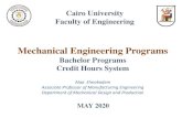 Mechanical Engineering Programseng.cu.edu.eg/wp-content/uploads/credituser/2015/...Mechanical Engineering Tracks Credit Hours System, Faculty of Engineering, Cairo University Industrial