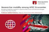 Researcher mobility among APEC Economies - Amazon S3...Bringing together research opportunities and institutional linkages across the Asia-Pacific Researcher mobility among APEC Economies