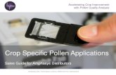 Crop Specific Pollen Applications - Amphasys...supply chain, from harvest to application, to choose the optimal intervention strategy. Pollinator plants are evaluated for the amount