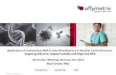 Application of Automated RNA in situ Hybridisation in Routine … · 2015. 12. 7. · Biomarker Meeting, Munich, Dec 2015 Paul Turner, PhD . Affymetrix Confidential 2 ... Amplify:
