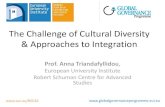 The Challenge of Cultural Diversity & Approaches to Integration...2016/09/22  · The Challenge of Cultural Diversity & Approaches to Integration Prof. Anna Triandafyllidou, European