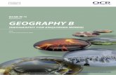 Specification GEOGRAPHY B · 2019. 6. 22. · Our aim is to provide you with all the information and support you need to deliver our specifications. ¨ Bookmark ocr.org.uk/gcsegeographyenquiringminds