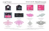 Damask Birdhouse - Embroidery OnlineBuild birdhouse roof and attach to walls • To attach the roof (12503-05) to the birdhouse wall structure, start by attaching the upper right buttonettes