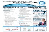The Oklahoma Business Ethics Consortium · 2017. 9. 19. · President, Southern Nazarene University Peer Learning Network II. Upcoming Events Shannon Warren, Founder, OK Ethics Advance