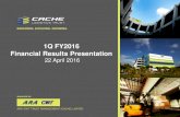 1Q FY2016 Financial Results Presentation...Financial Results Presentation 22 April 2016 2 Agenda 1. 1Q FY2016 Financial Performance •Performance Highlights •Financial Performance