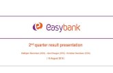 2nd quarter result presentation - BRAbank...results. By attending or receiving this Presentation you acknowledge that you will be solely responsible for your own assessment of the