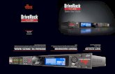 Quick Start Guide - zZounds · Quick Start Guide dbx Professional Products 801.566.8800 dbxpro.com PN: 5041207-A WHAT’S IN THE BOX • DriveRack VENU360 Processor • Power Cable