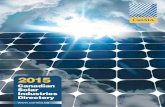2015Canadian Solar Industries Directory 2015 3 CanSIA 150 Isabella Street, Suite 605 Ottawa, ON K1S 1V7 Tel: 613-736-9077 Toll Free: 866-522-6742 Fax: 613-736-8938 …